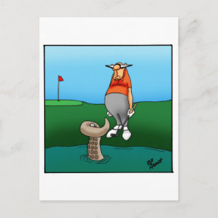 Funny Golf Humour Postcard