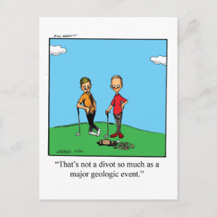 Funny Golf Humour Postcard