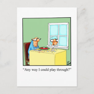 Funny Golf Humour Postcard