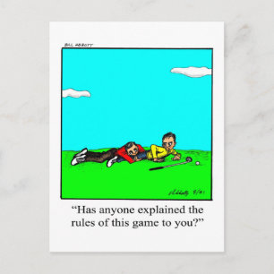 Funny Golf Humour Postcard