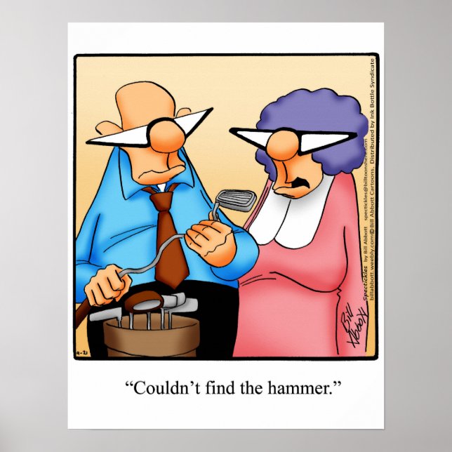 Funny Golf Humour Poster (Front)