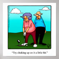 Funny Golf Humour Poster Gift