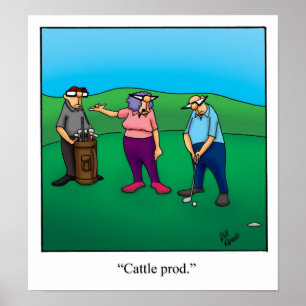 Funny Golf Humour Poster Gift
