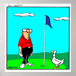 Funny Golf Humour Poster Gift