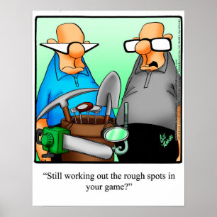 Funny Golf Humour Poster Gift