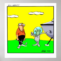 Funny Golf Humour Poster Gift