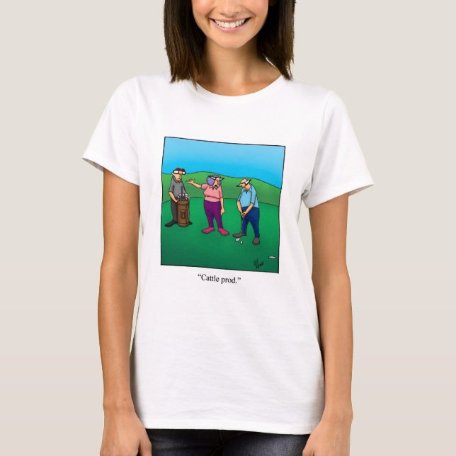 Funny Golf Humour Tee Shirt (Front)
