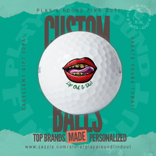 Funny Golf Husband Trash Talk Lip Out And Die Balls