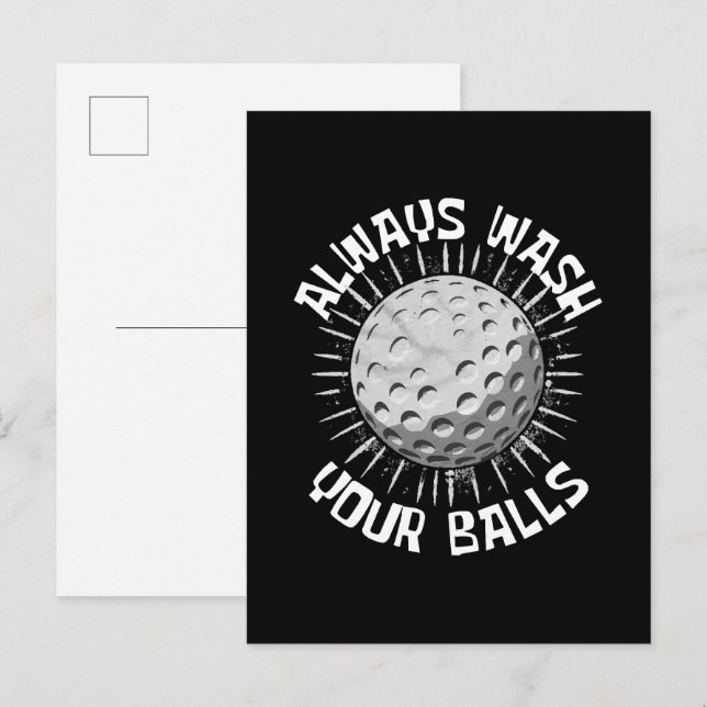 Funny-golf Invitation Postcard (Front/Back)