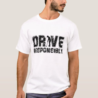 Funny Golf Lover DRIVE RESPONSIBLY T-Shirt