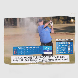 Funny Golf News ️♂ 40th 50th 60th Men Birthday  Golf Towel