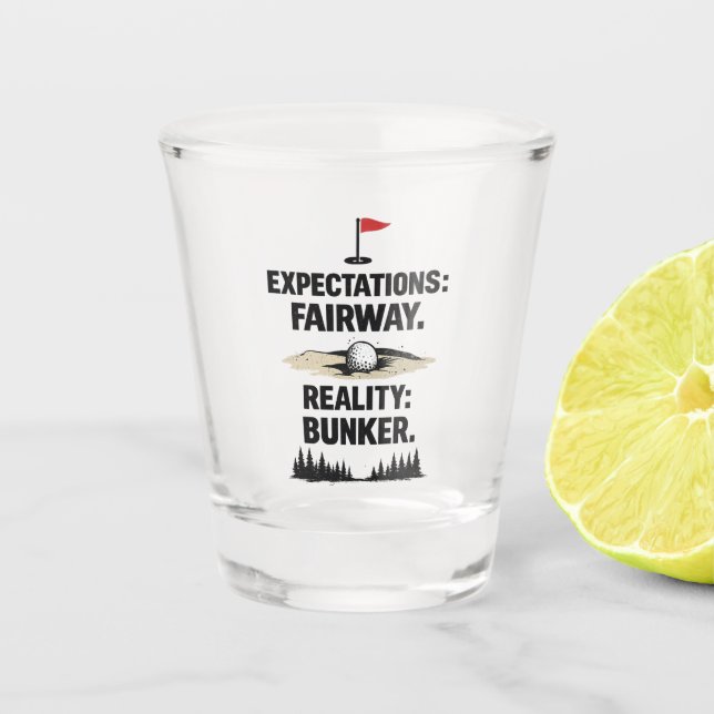 Funny Golf Obsession Quote for Golf Addicts  Shot Glass (Front)