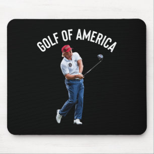 Funny Golf Of America Donald Trump 1 Mouse Pad
