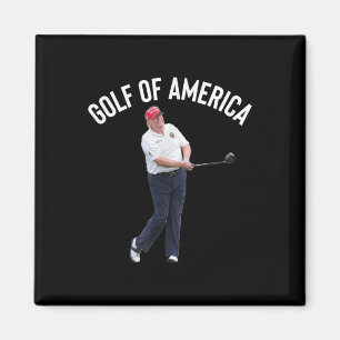 Funny Golf Of America Donald Trump Pun  Magnet