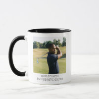 Funny Golf Photo Custom Dad Enthusiastic Golfer