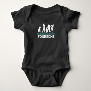 Funny Golf Player Foursome Golfer Quotes Baby Bodysuit