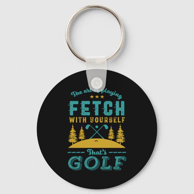 Funny Golf Player Quote Golfers Love Golfing Srt  Key Ring (Front)
