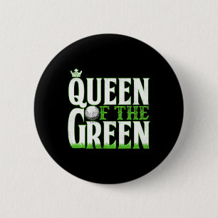 Funny Golf Queen Of The Green 6 Cm Round Badge