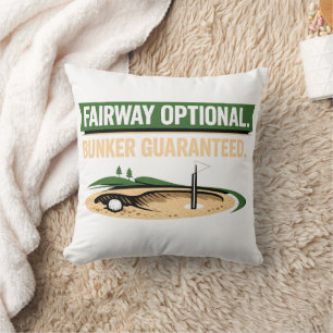 Funny Golf Quote for Golf Addicts Cushion