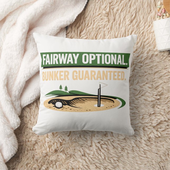 Funny Golf Quote for Golf Addicts  Cushion (Blanket)