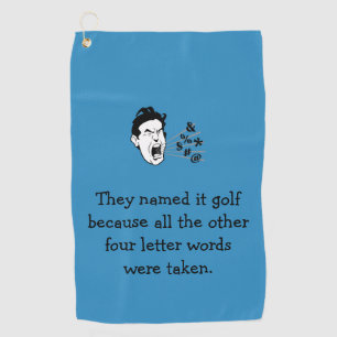 Funny Golf Quote Towel