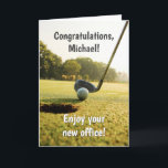 Funny Golf Retirement Card<br><div class="desc">Celebrate the retirement of a golf lover with this greeting card. Be sure to customise the front text,  and edit the inside text or delete to leave it blank.</div>