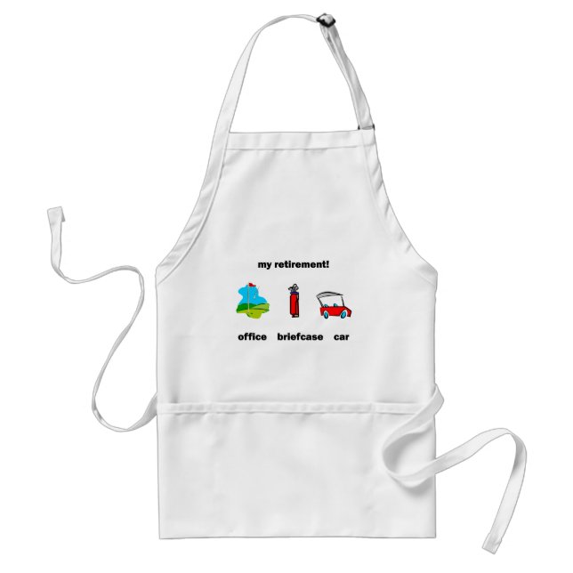 Funny golf retirement standard apron (Front)
