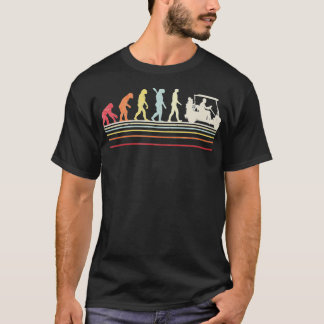 Funny Golf  Retro Style Evolution Of Man  T-Shirt