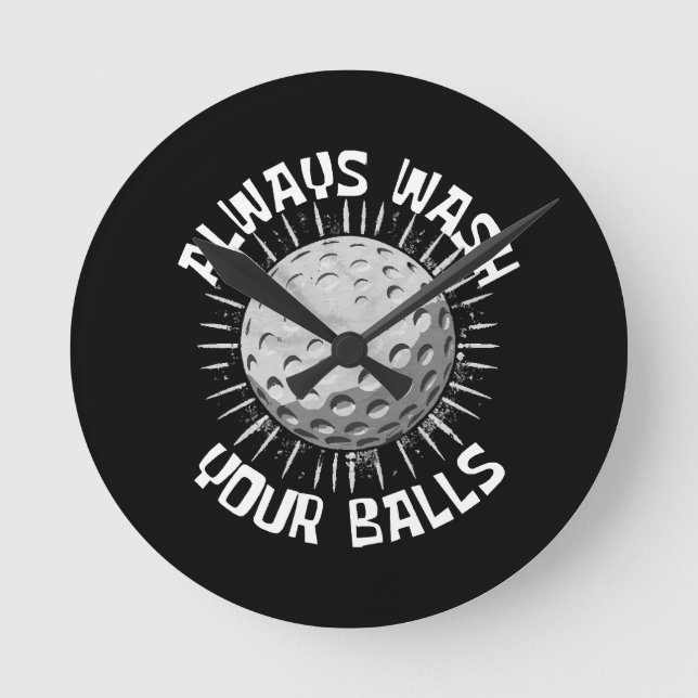 Funny-golf Round Clock (Front)