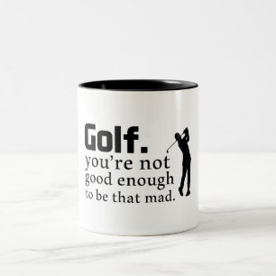Funny Golf Saying Two-Tone Coffee Mug