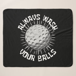 Funny-golf Sherpa Blanket