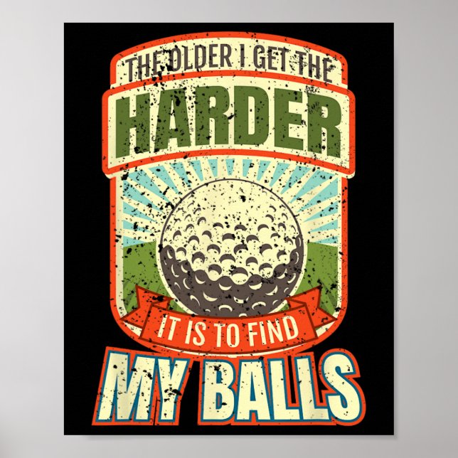 Funny Golf Shirts For Men  Poster (Front)