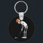 Funny Golf Skeleton Golf Halloween Golfing Sports  Key Ring<br><div class="desc">Funny Golf Skeleton Golf Halloween Golfing Sports Golfer Men</div>