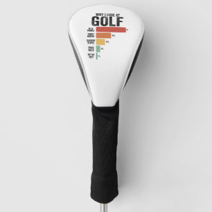 Funny Golf Sport Why I Lose At Golfing Game Retro Head Cover
