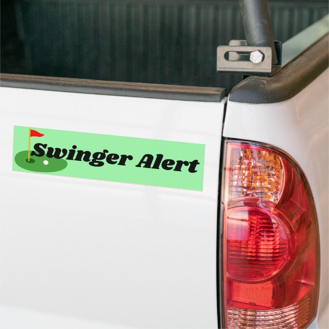 Funny Golf Swinger Sticker car (On Truck)