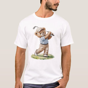 Funny Golf Teddy Bear T-Shirt