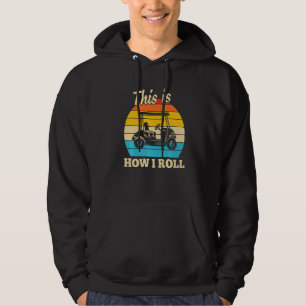 Funny Golf Tees This Is How I Roll Golf Cart Sunse