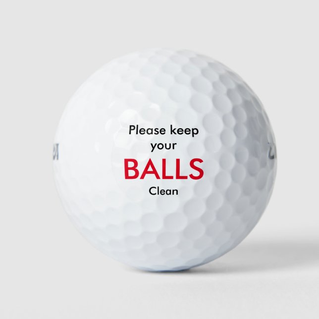 Funny Golf Theme Gift Balls (Front)