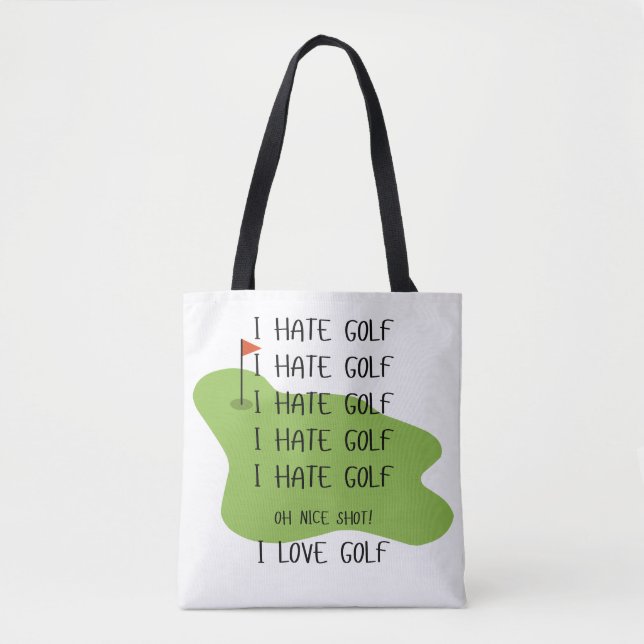 Funny Golf Themed Tote For Golf Lovers Bag (Front)