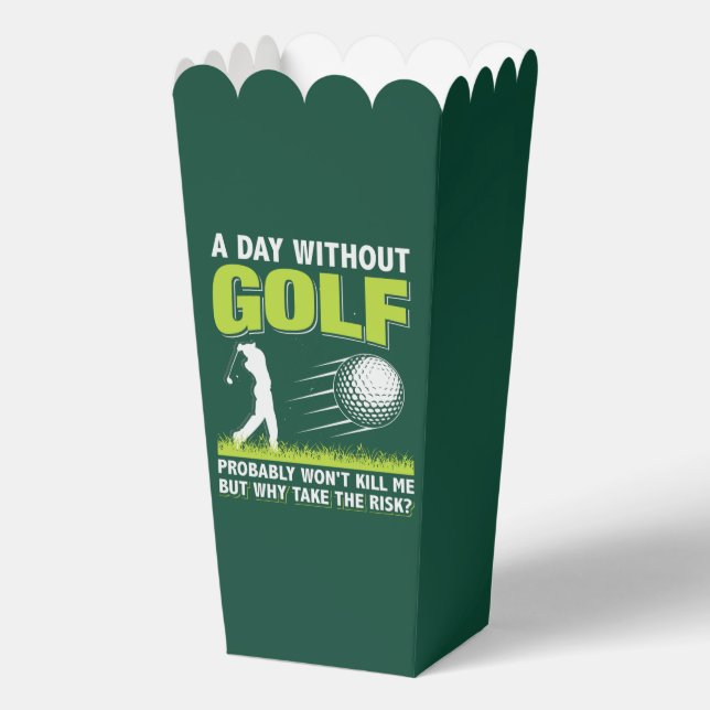 Funny Golf word art party Favour Box (Front)