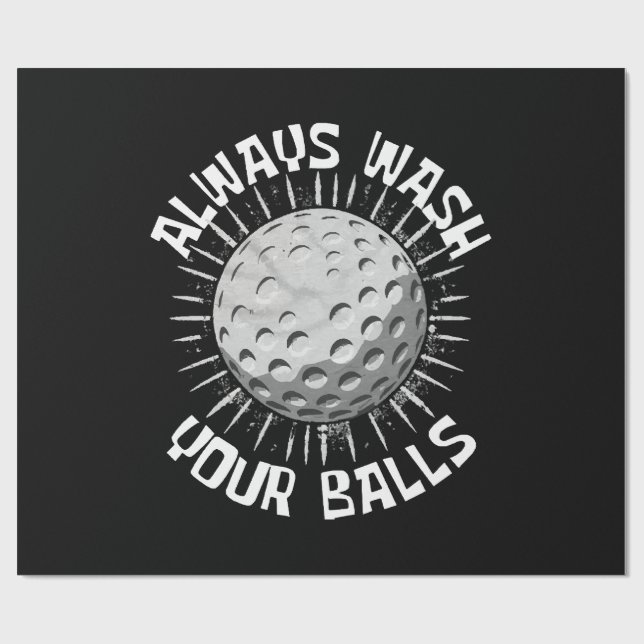 Funny-golf Wrapping Paper (Flat)