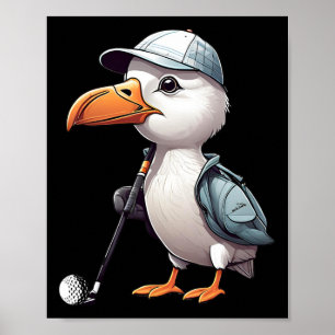 Funny Golfer Albatross Bird Golf Player Game Gift Poster