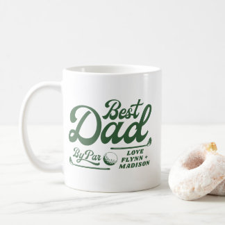 Funny Golfer Best Dad By Par | Father's Day Coffee Mug