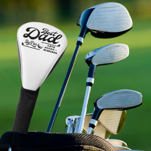Funny Golfer Best Dad By Par   Father's Day  Golf Head Cover