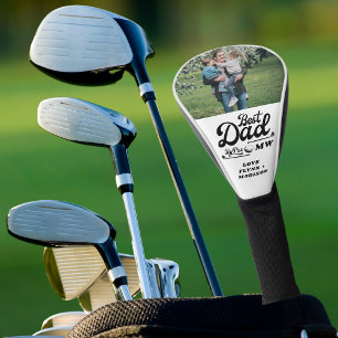 Funny Golfer Best Dad By Par Photo   Father's Day  Golf Head Cover