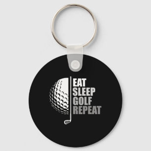 Funny Golfer Golf Key Ring
