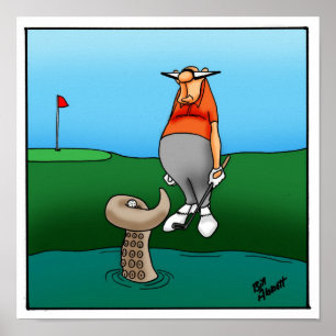 Funny Golfer Humour Poster Gift