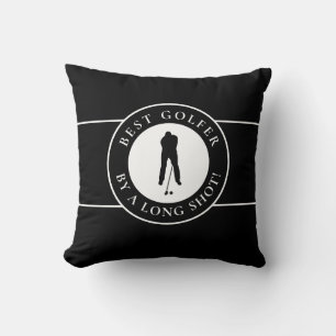 Funny Golfer Saying Best Golfer Custom Initials Cushion