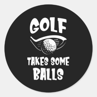 Funny Golfer Saying Golf Classic Round Sticker
