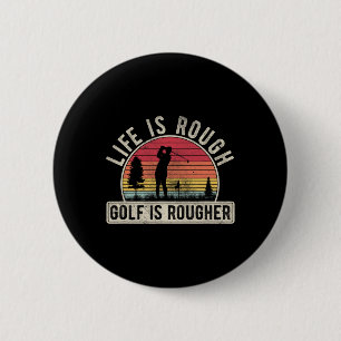 Funny Golfing  6 Cm Round Badge